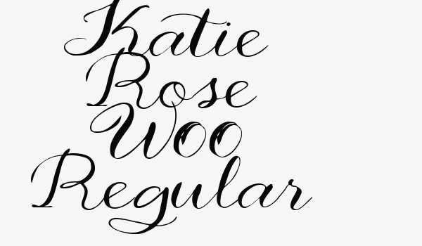 Katie Rose W00 Regular Font