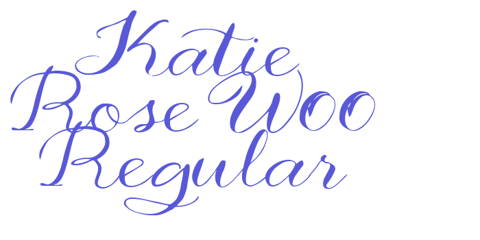 Katie Rose W00 Regular Font Download