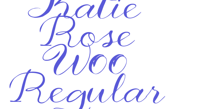 Katie Rose W00 Regular Font