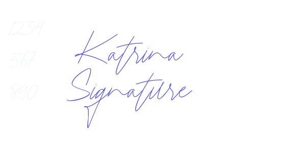 Katrina Signature font free