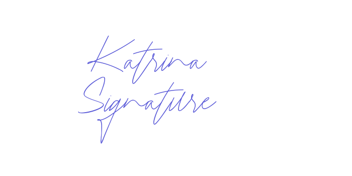 Katrina Signature Font Download