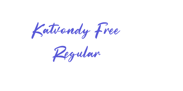 Katvondy Free Regular Font