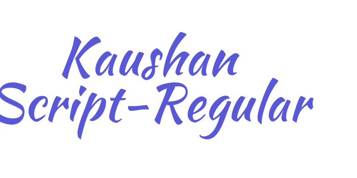 Kaushan Script-Regular Font