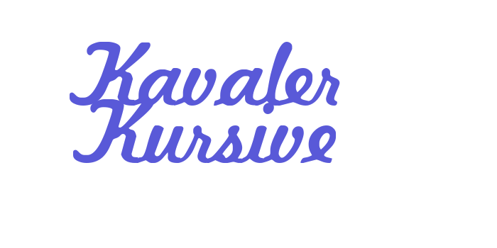 Kavaler Kursive Font Download