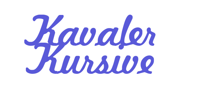 Kavaler Kursive Font