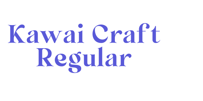 Kawai Craft Regular Font Download