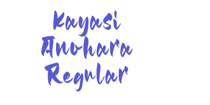 Kayasi Anohara Regular Font