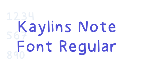 Kaylins Note Font Regular-font-download