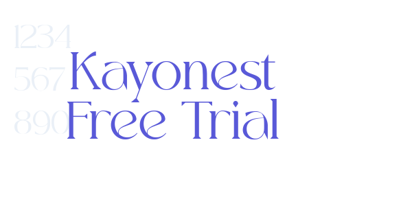 Kayonest Free Trial font free