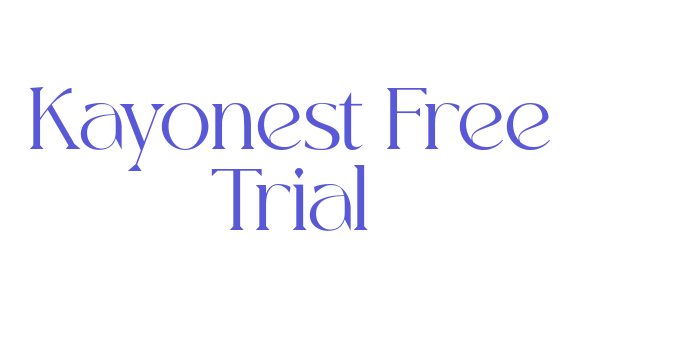 Kayonest Free Trial Font Download