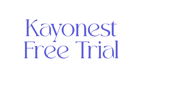 Kayonest Free Trial Font