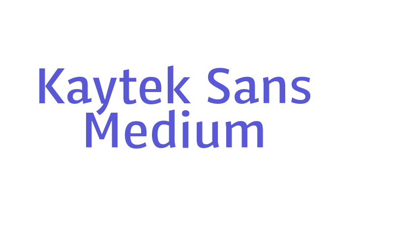 Kaytek Sans Medium Font Download