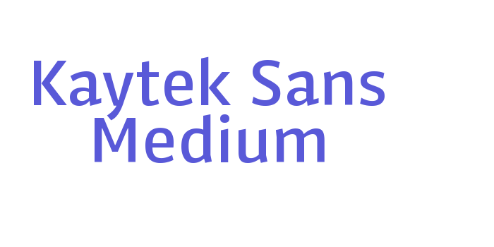 Kaytek Sans Medium Font Download