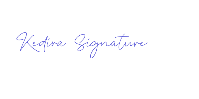 Kedira Signature Font Download