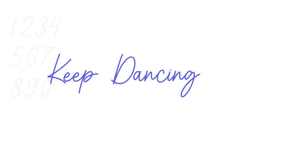 Keep Dancing font free