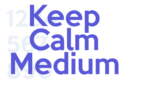 Keep Calm Medium Font Download