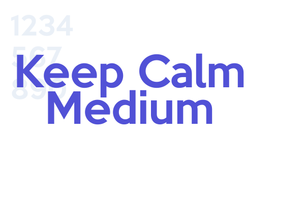 Keep Calm Medium Font Download