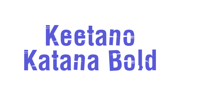 Keetano Katana Bold Font Download