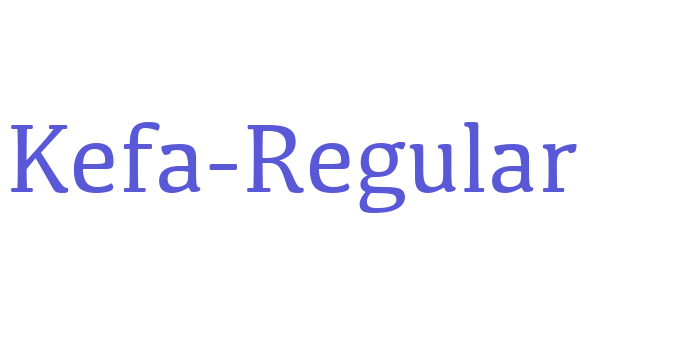 Kefa-Regular Font