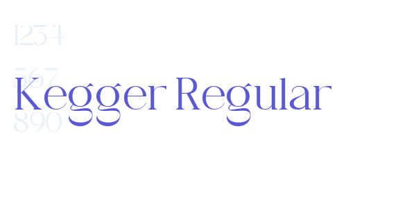 Kegger Regular font free