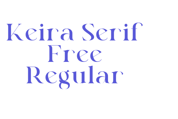 Keira Serif Free Regular Font