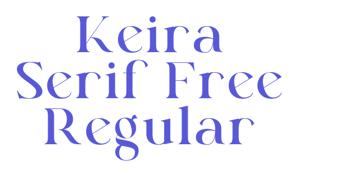 Keira Serif Free Regular Font