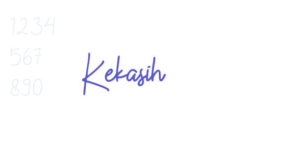 Kekasih font free