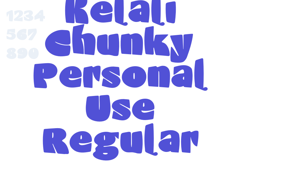 Kelali Chunky Personal Use Regular-font-download