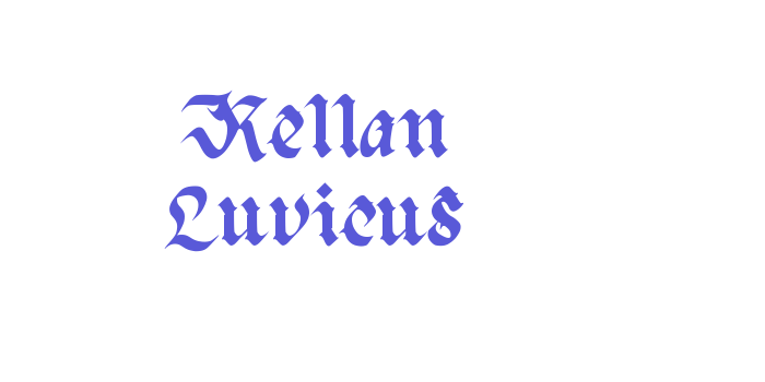 Kellan Luvicus Font Download