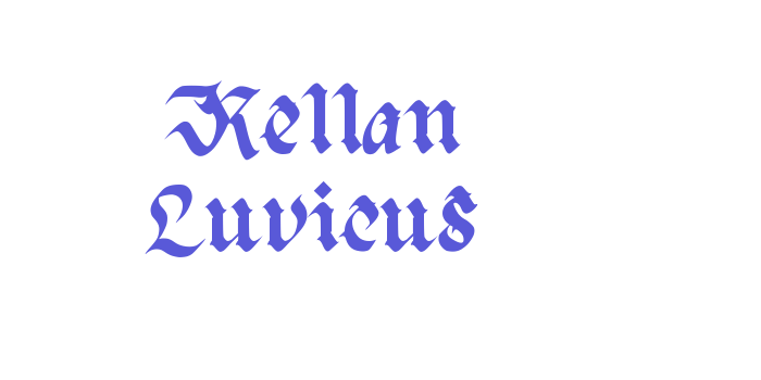 Kellan Luvicus Font