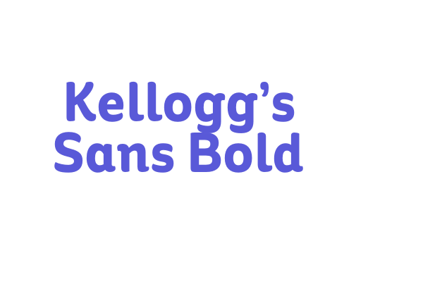 Kellogg’s Sans Bold Font