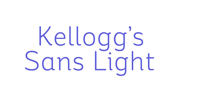 Kellogg’s Sans Light Font Download