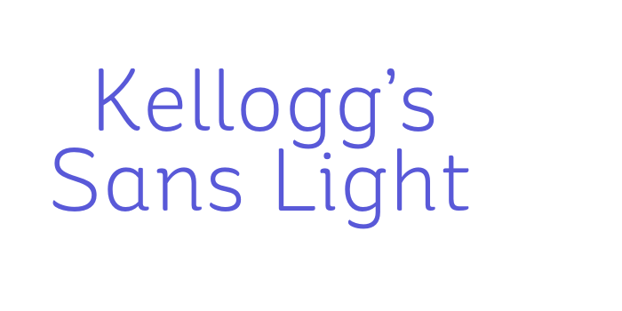 Kellogg’s Sans Light Font