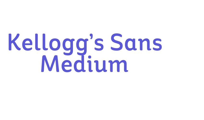 Kellogg’s Sans Medium Font Download