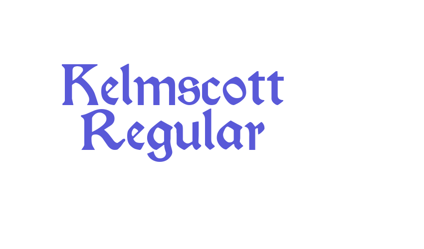 Kelmscott Regular Font