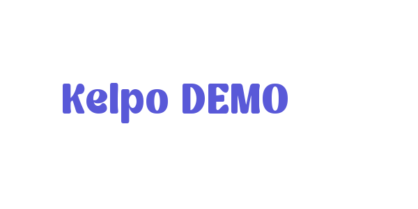 Kelpo DEMO font