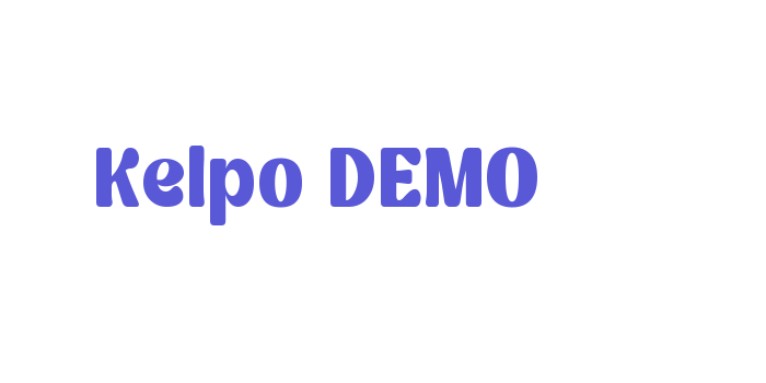 Kelpo DEMO Font