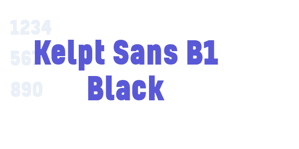 Kelpt Sans B1 Black font free