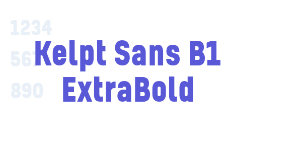 Kelpt Sans B1 ExtraBold font free