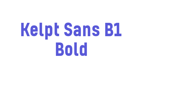 Kelpt Sans B1 Bold Font Download