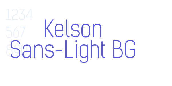 Kelson Sans-Light BG font free