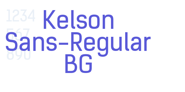 Kelson Sans-Regular BG font free