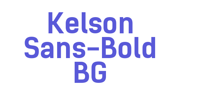 Kelson Sans-Bold BG Font Download