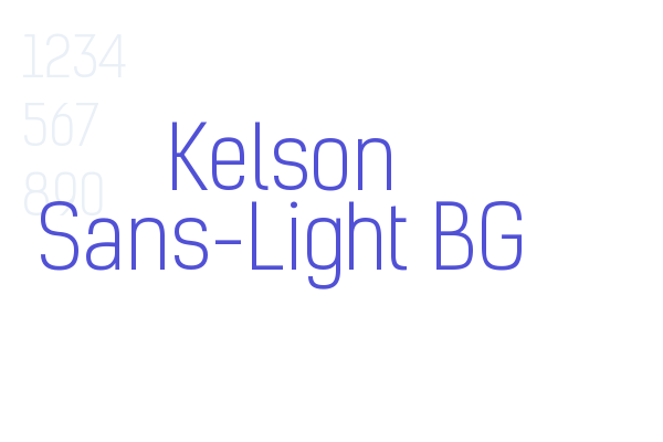 Kelson Sans-Light BG Font Download