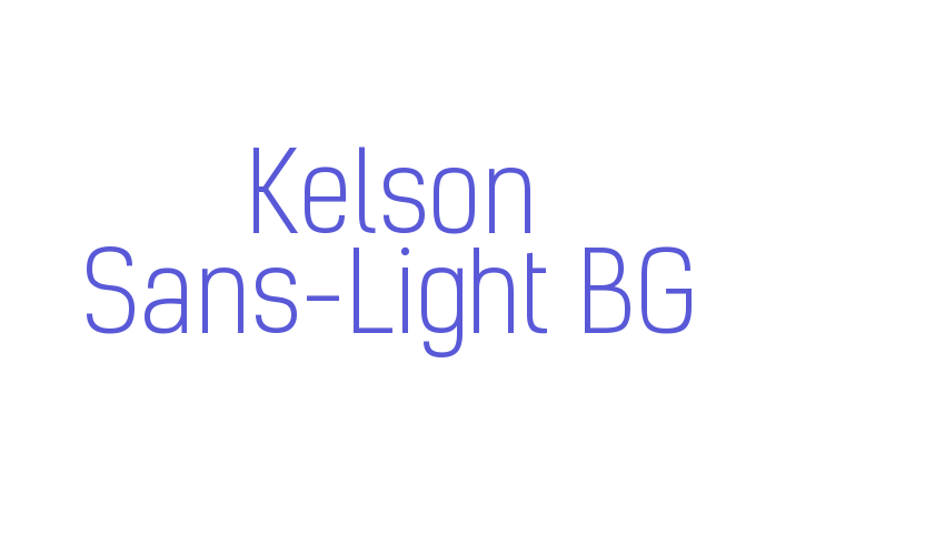 Kelson Sans-Light BG Font Download