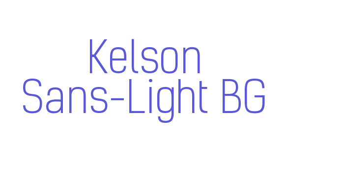 Kelson Sans-Light BG Font Download