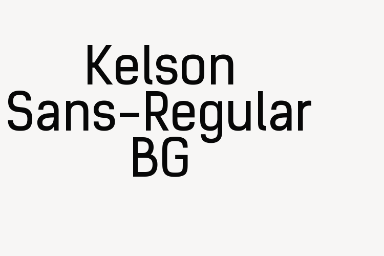 Kelson Sans-Regular BG font download