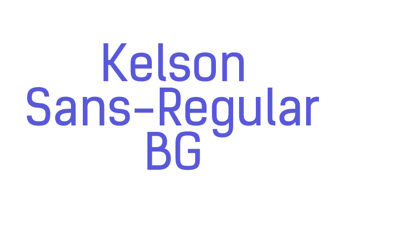 Kelson Sans-Regular BG Font Download