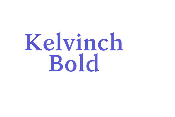 Kelvinch Bold Font