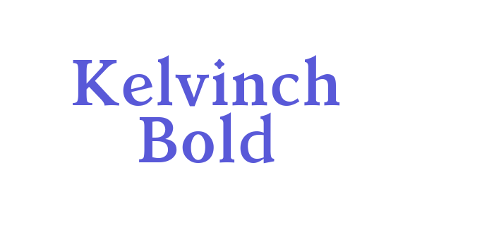 Kelvinch Bold Font Download